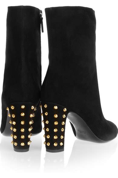 gucci studded suede boots|Gucci Boots for Women .